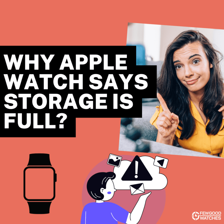 why apple watch says storage is full